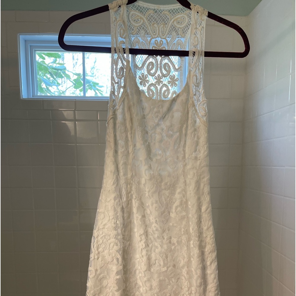 Ambercrombie and Fitch white lace mini dress size small